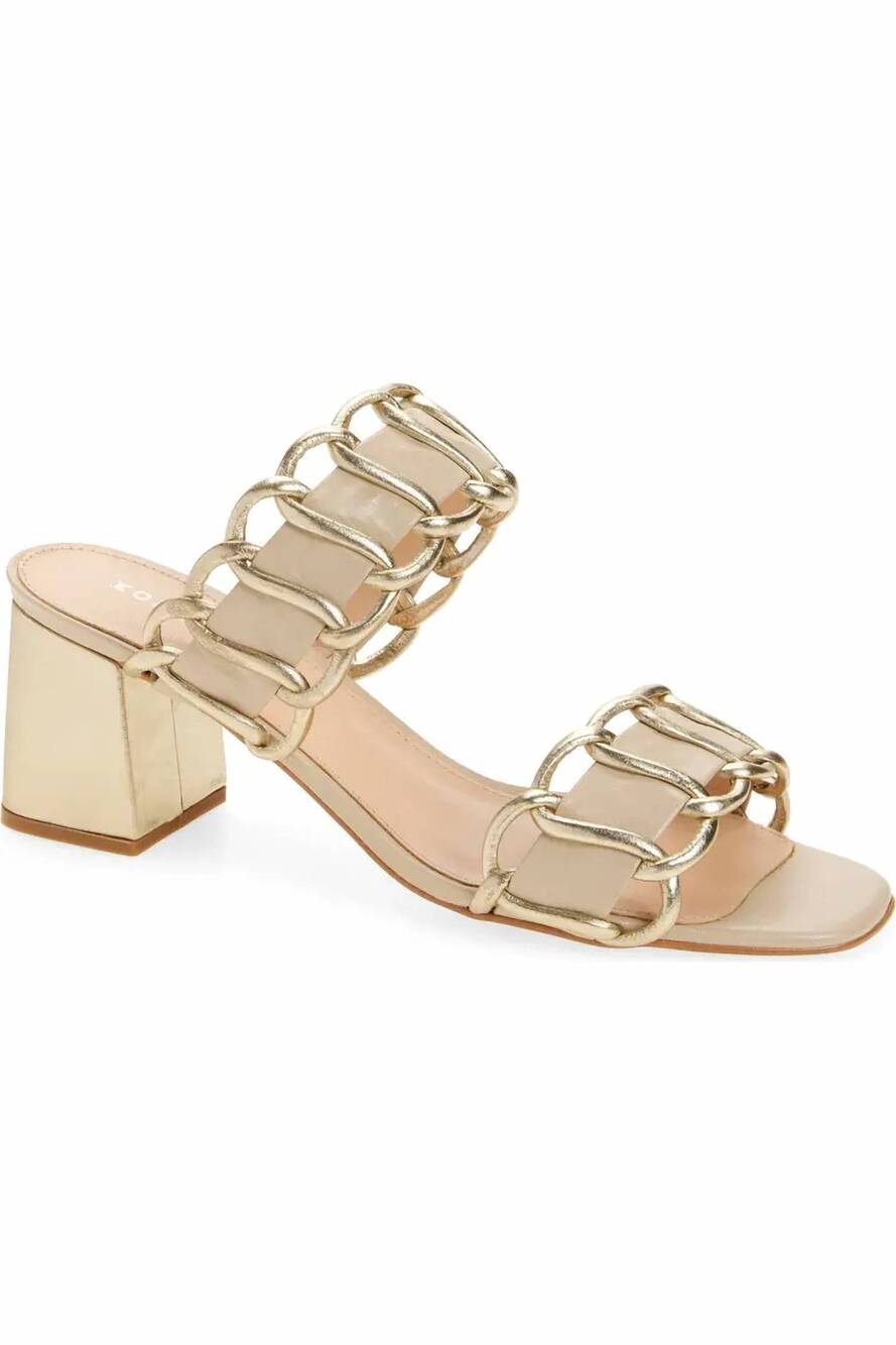 NEW KOKO + PALENKI women's nao sandal in gold